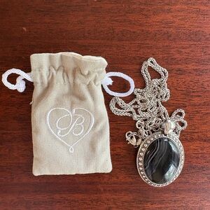 Brighton Camelot Cross Silver Cut Out Pendant Necklace